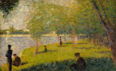 Studie voor Een Zondag op La Grande Jatte, 1884 door Georges Seurat